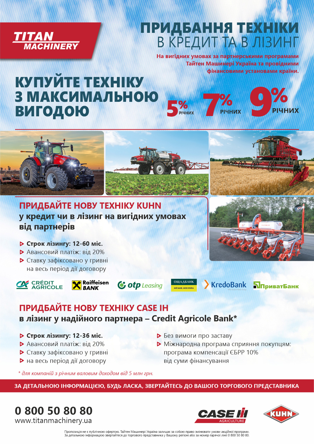 Buying equipment on credit and leasing